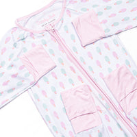 Pastel Pops Bamboo Zippy Pajama, Pink