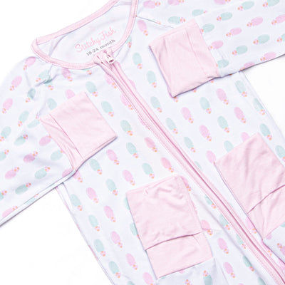 Pastel Pops Bamboo Zippy Pajama, Pink