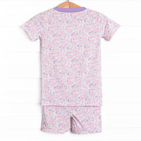 Southern Serendipity Bamboo Pajama Short Set, Pink