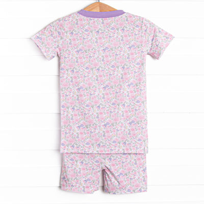 Southern Serendipity Bamboo Pajama Short Set, Pink