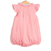 Carriage Ride Smocked Bubble, Pink