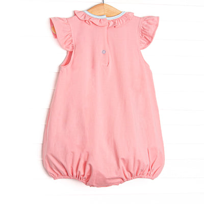Carriage Ride Smocked Bubble, Pink