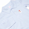 Jolly St. Nick Applique Polo,  Blue