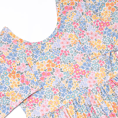 Island Blooms Bamboo Play Dress, Green