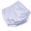 Bleu: Foster Long Sleeve Diaper Set, Red and Blue Plaid