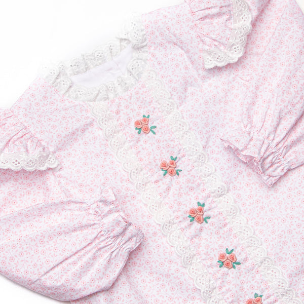 Bleu: Merritt Embroidered Legging Set, Pink