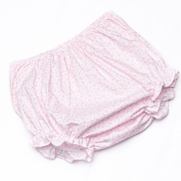 Bleu: Merritt Embroidered Diaper Set, Pink