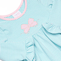 Ribbons and Bows Applique Legging Set, Mint