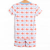 Marlin Marina Bamboo Pajama Short Set, Red