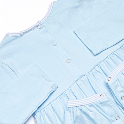 Roaring Days Applique Romper, Blue