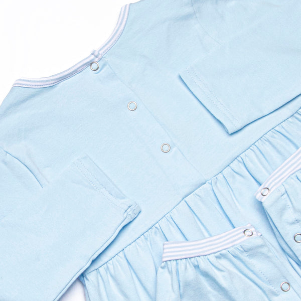 Roaring Days Applique Romper, Blue