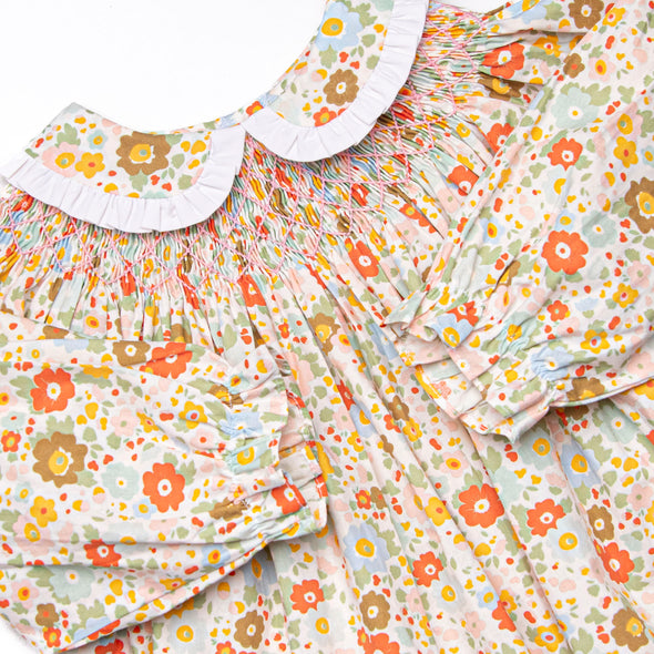 Bushel of Buds Smocked Legging Set, Orange