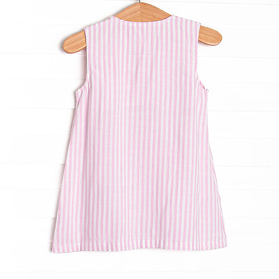 Cool Off Cart Applique Dress, Pink