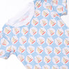 Scalloped Sails Bamboo Pajama Short Set, Blue