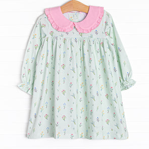Flourishing Florals Dress, Green
