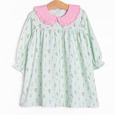 Flourishing Florals Dress, Green