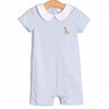 Wrenn Pima Short Romper, Blue