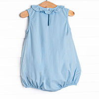 Enchanted Gowns Applique Ruffle Bubble, Blue