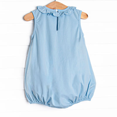 Enchanted Gowns Applique Ruffle Bubble, Blue