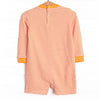 Down, Set, Hike Applique Short Romper, Orange