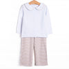 Briggs Pant Set, Tan Stripe