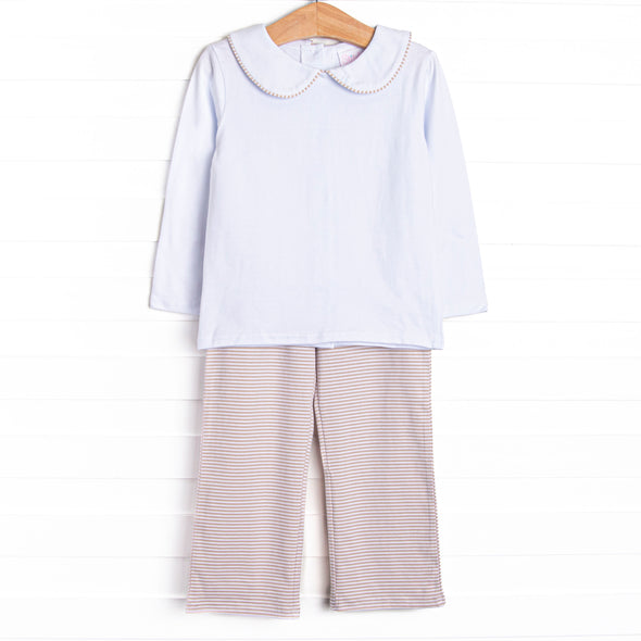 Briggs Pant Set, Tan Stripe