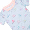 Southern Shores Bamboo Pajama Short Set, Pink and Blue