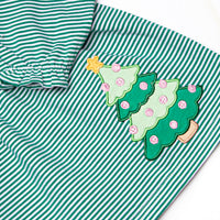 O' Christmas Tree Applique Legging Set, Green