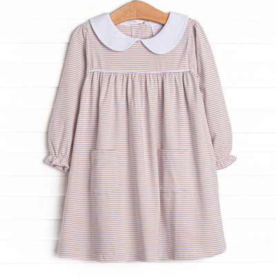  A tan stripes, pockets and piping at the chest 