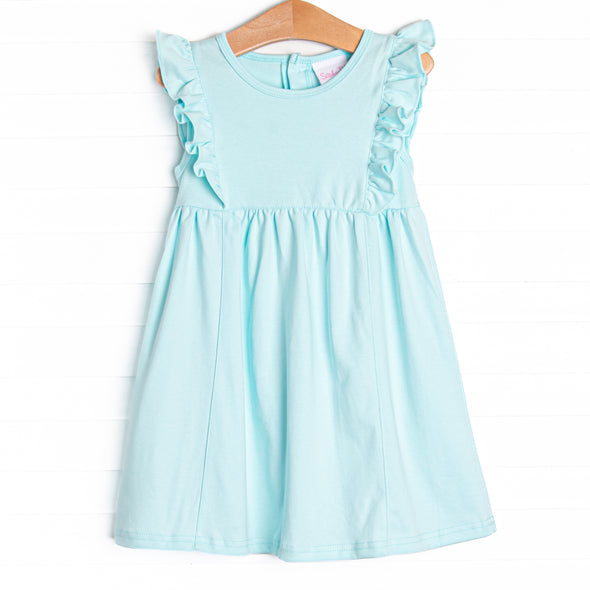 Lillie Flutter Pima Dress, Mint