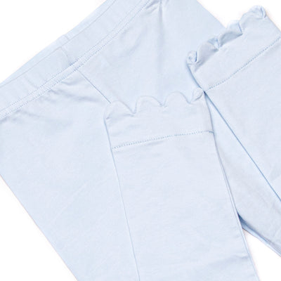 Pondside Picnic Collared Legging Set, Blue Gingham