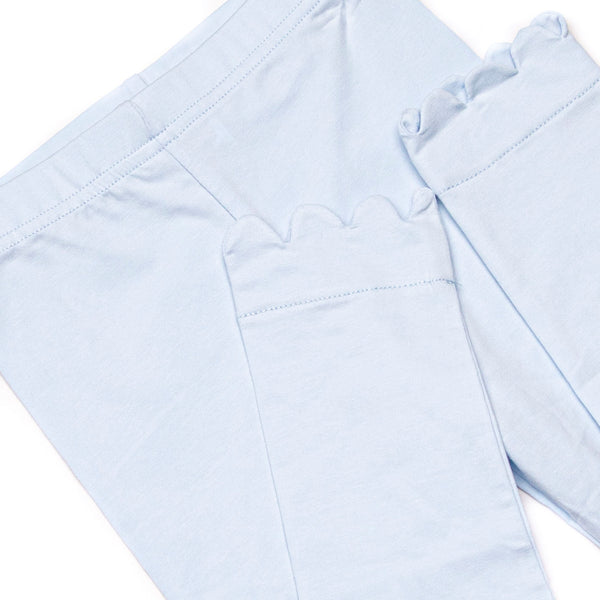 Pondside Picnic Collared Legging Set, Blue Gingham