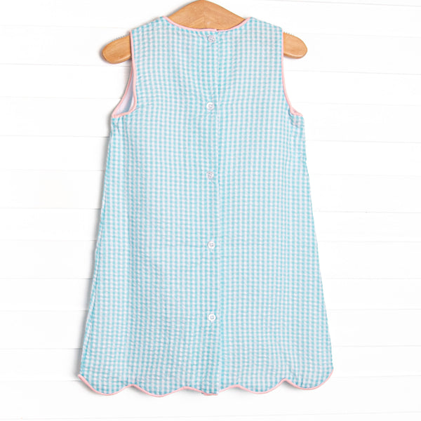 Beautiful Butterflies Applique Dress, Mint