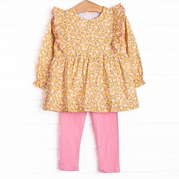 Macie Marigold Legging Set, Yellow
