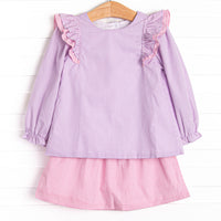 Plum Crazy Skirt Set, Purple