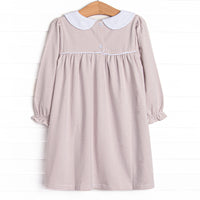Lauren Dress, Tan Stripe
