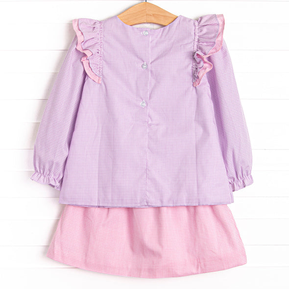 Plum Crazy Skirt Set, Purple