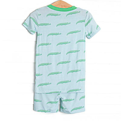 St. Augustine Bamboo Pajama Short Set, Blue