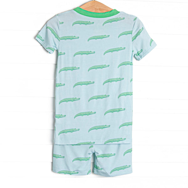 St. Augustine Bamboo Pajama Short Set, Blue