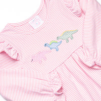 Roaring Days Applique Legging Set, Pink
