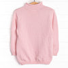 Rolled Neck Fall Football Sweater, Pink