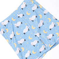Counting Sheep Bamboo Pajama Short Set, Blue