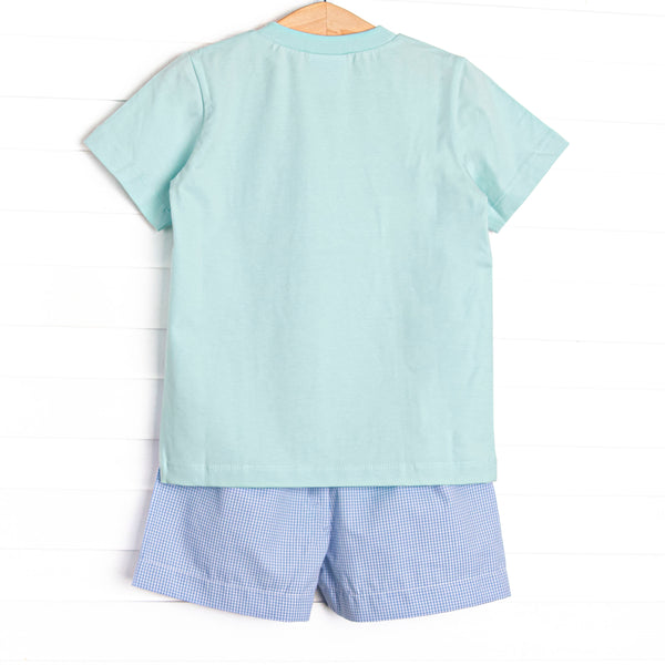 Main Street Treats Smocked Short Set, Mint