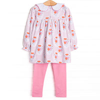 Marigold Medallions Legging Set, Pink