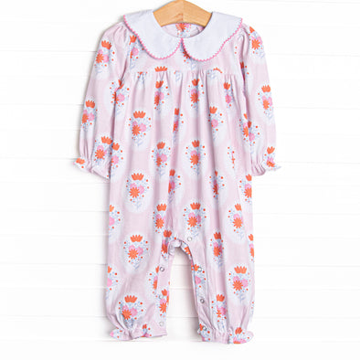 Marigold Medallions Romper, Pink