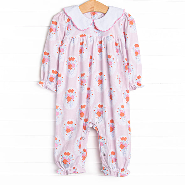 Marigold Medallions Romper, Pink