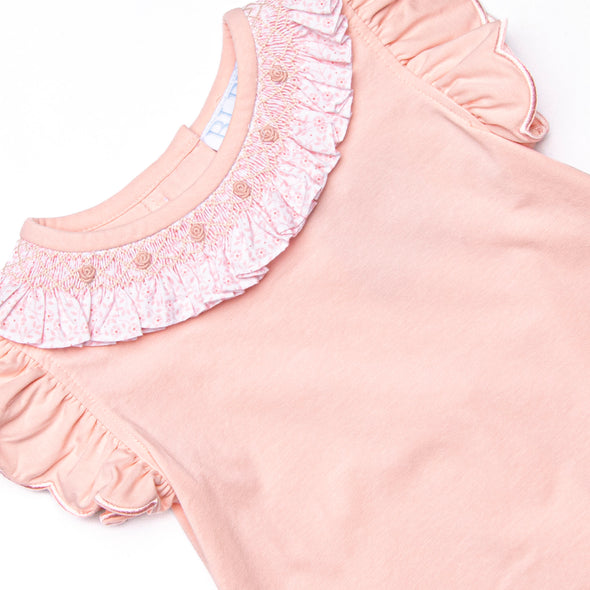 Bleu: Merritt Smocked Short Set, Pink