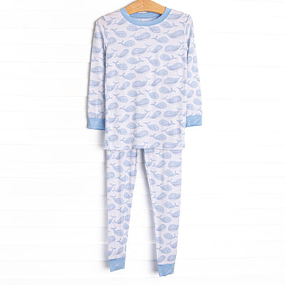 Blubber Buddy Bamboo Pajama Set, Blue