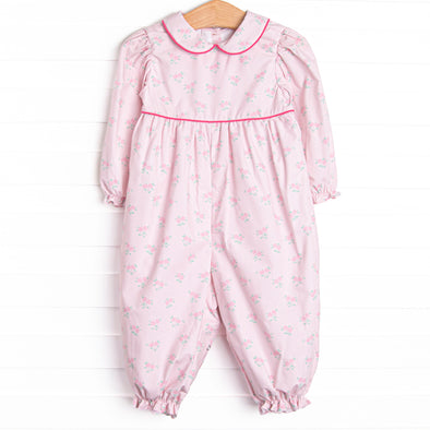 Rose Bush Beauty Romper, Pink