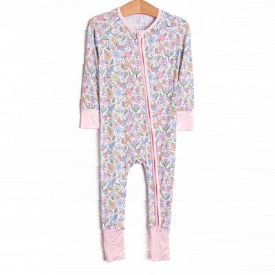 Abundant Blooms Bamboo Zippy Pajama, Pink